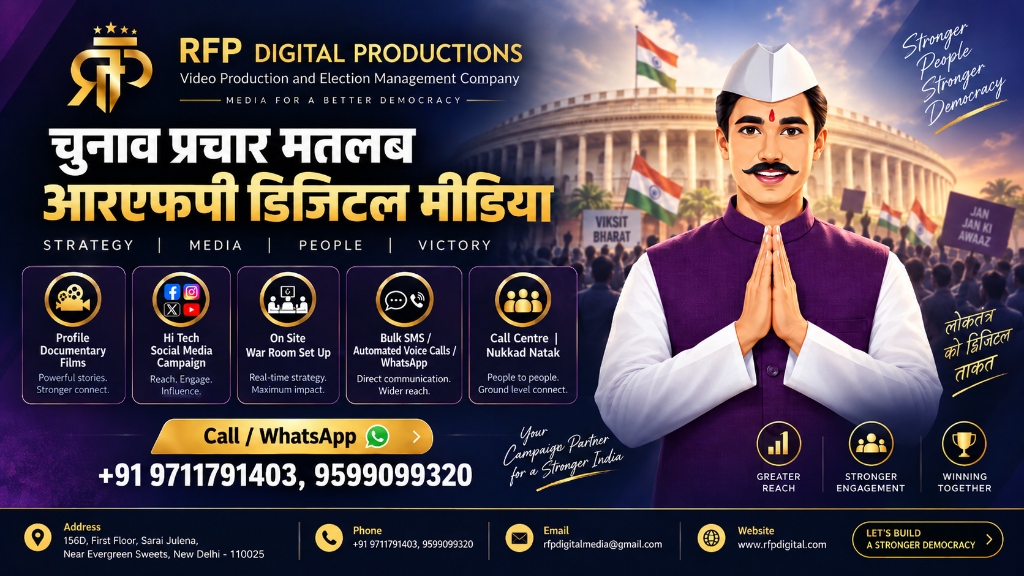 RFP Digital Productions - चुनाव प्रचार मतलब आरएफसी डिजिटल मीडिया
